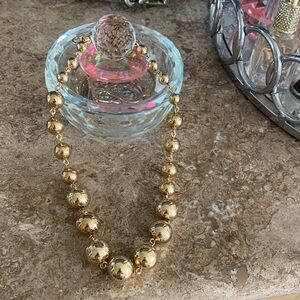 J. Crew Gold Beaded Necklace